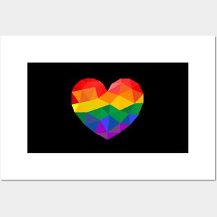 Crystal Pride Heart Posters and Art